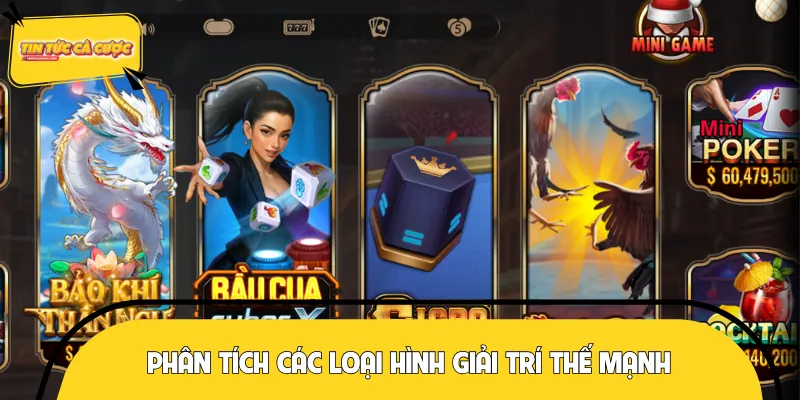 Chi tiết phân tích những loại hình giải trí hấp dẫn của sân chơi