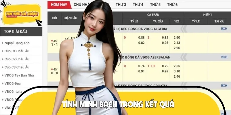 Nhà cái uy tín luôn công khai kết quả trận đấu sòng phẳng